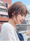 ♪大人ショートボブ丸みショートカットマッシュショート前髪あり