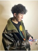 ツイストスパイラルパーマツーブロックメンズマッシュメンズヘア