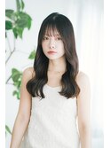 韓国風ロング×艶カラー×モテバング