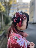 ヘアセット　着付け