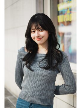 レイリー 原宿 表参道(Rayreee) ぱっつんシースルー前髪＆巻き神