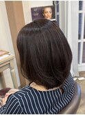 ホワイトグレージュ/デジタルパーマ/チェリーブラウン/杉田花乃