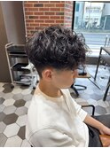 MEN'S HAIR/束間ショート/コンマヘア/ツーブロックマッシュ
