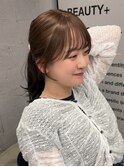 結んだときにも可愛い顔まわり☆