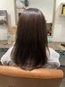 ［髪質改善］コラーゲン縮毛矯正+カット+グロスTR/スキバサミ不使用￥19220～