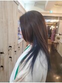 ブラウン×インナーブルー