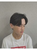 グレイバイニューヨークニューヨーク 京都北大路(Gray by NYNY) ニュアンスパーマモテるスーツメンズセンターパート眉毛