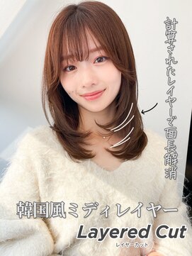 ソア 渋谷(soar) 20代レイヤーカット◎透明感アッシュ×美人見え