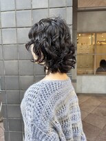 トマト(TOMTO)&nbsp;【RYOHEI】ウルフパーマ_ウルフレイヤー_黒髪パーマ