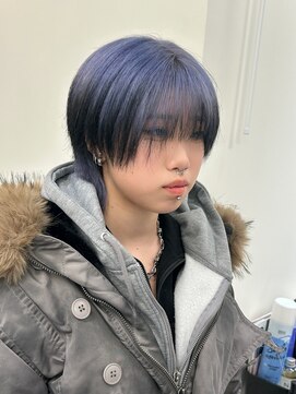 メンズカット　エンドカラー　メンズハイトーン