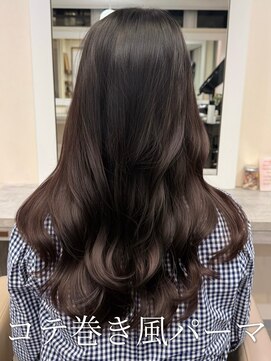 #コテ巻き風パーマ #パーマロング#韓国風パーマ