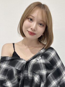 リリット(ReLit) マレットヘアハイライト髪質改善オリーブグレーココアベージュ