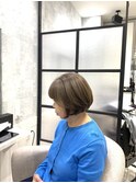 白髪ぼかし/白髪改善カラー/ショート/透明感カラー/脱白髪染め