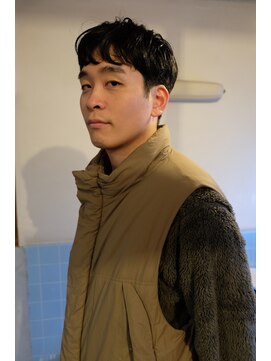 ノフ(knof) メンズショート × クロップショート × ニュアンスパーマ