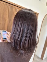 ハル 泉中央駅前店(hal) ミディアムレイヤー×ピンクカラー