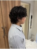 <ゲスト>ラフとまとまりの両立、メンズウルフのスパイラルパーマ