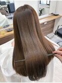 髪質改善トリートメントで叶う。艶髪透明感のあるスタイル