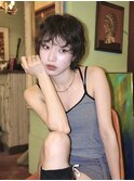 デジタルパーマレディースウルフショート20代30代