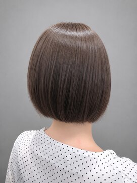 ソラヘアー(SORA hair) 大人可愛い艶ベージュ丸みボブ髪質改善 10代20代30代40代