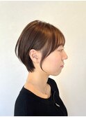 ◇ショートボブ大人ショートミルクティーベージュ[船橋]