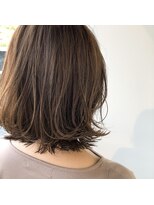 ヘアサロン ピース(hair salon PIECE)&nbsp;外はねボブ ベージュカラー レイヤーボブ