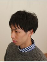 カットアンドシェーブ 髪心地 メンズカジュアル２ブロックショート　整髪料はつけてません。