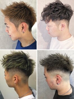 カット,スパ,パーマ等、メンズ人気のメニュー多数!heart.が創るワンランク上のお洒落STYLE！