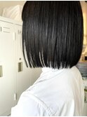 切りっぱなしストレートボブ