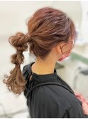ERIstyle☆ふんわりカジュアル ポニー×あみおろし