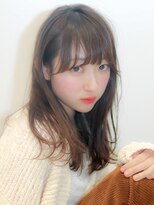 ウィステリア 銀座(WISTERIA)&nbsp;【遠藤】ニュアンス巻きセミディ20代30代40代ナチュラルベージュ