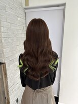 リゼル シブヤ(RISEL SHIBUYA) エクステでショートからロングへ!インナーライムグリーン!