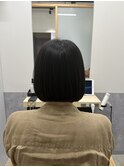 ぱつっとボブ