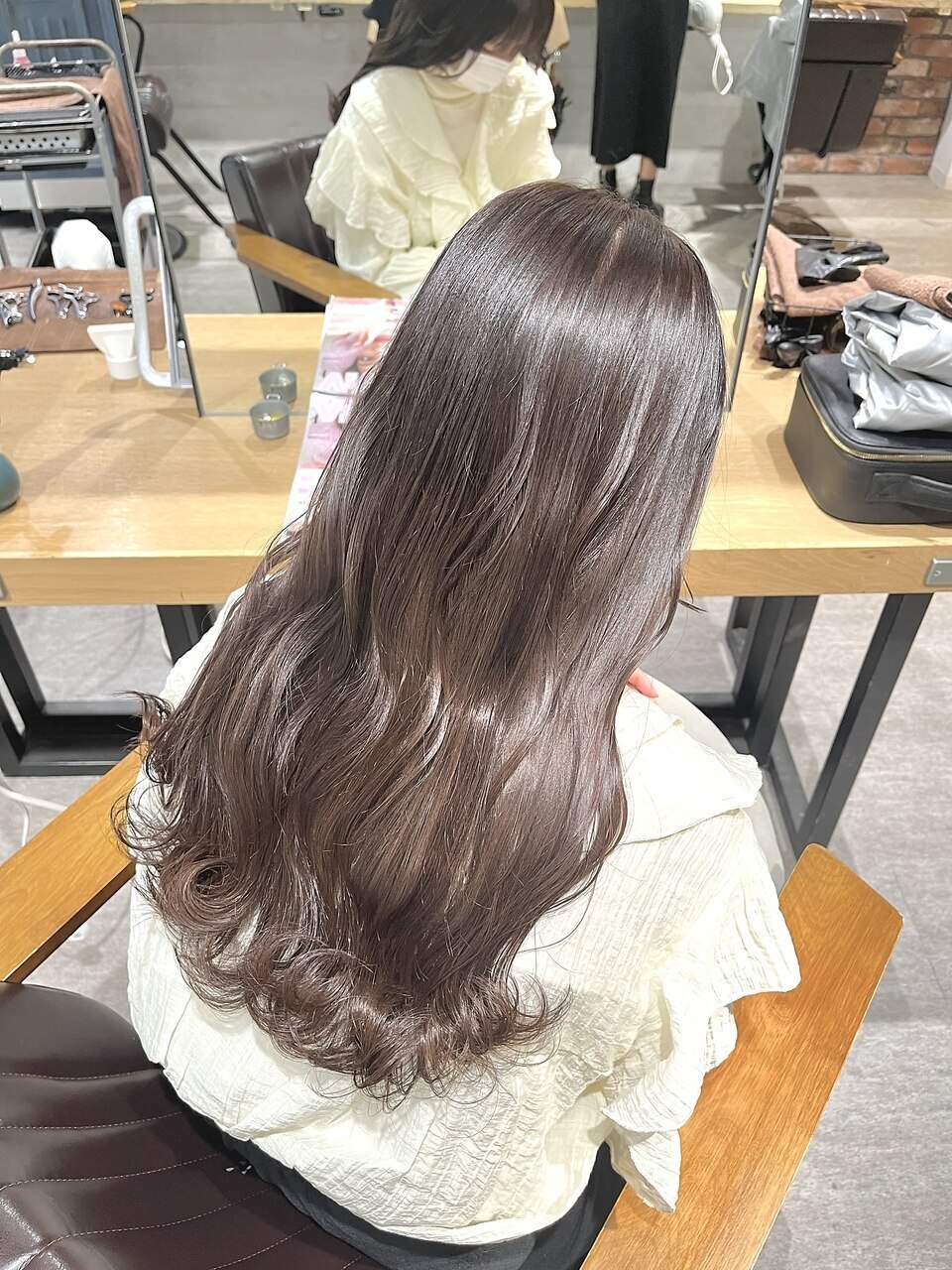 eLLa ♡ マシュマロウールタッチジレ ライトグレー