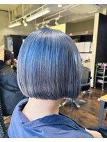 ガルボ ヘアー(garbo hair) ハイトーンブルーカラー高知美容院10代20代