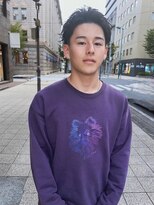 ルックグッドストア(LOOK GOOD STORE)&nbsp;メンズカットアップバングダークアッシュツーブロックショート