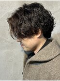 波巻きスパイラルパーマメンズパーマメンズセンターパート群馬