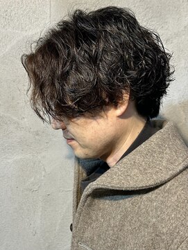 ニアウ 高崎店(Niau) 波巻きスパイラルパーマメンズパーマメンズセンターパート群馬