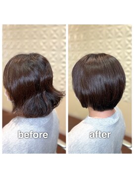 アウラ(aura) カット＋ハーバルカラー＋艶髪トリートメント