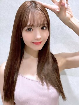 アンククロス 青山店(ANKH CROSS) 透明感ナチュラルブラウン/うる艶ストレートロング