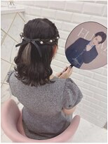 リルミー ミュエナ 大須 矢場町(Lilme myuena)&nbsp;ボブさんでも出来る編み込みハーフアップ＊まゆ