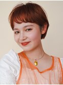 〈○31〉ショート韓国ボブハイライト髪質改善ブリーチ前髪20代
