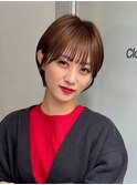 ショートカット/髪質改善縮毛矯正白髪ぼかしレイヤーカラーボブ