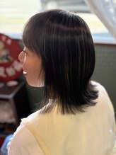 上町美容室 ハイライト×顔回りレイヤー