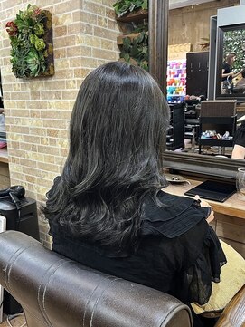 プランツヘアー 透明感グレージュ