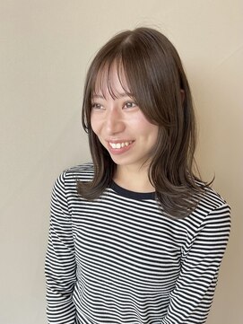 ヴァンカウンシル 伊那(VAN COUNCIL) 韓国っぽミディ×シースルーバング