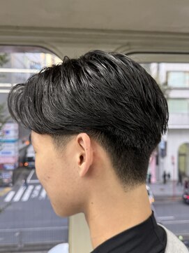 ニコ トウキョウ ロジック(nico TOKYO Logic) メンズセンターパート曲がる縮毛矯正アップバング