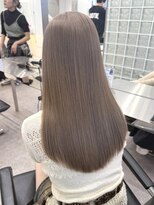 サンクプロジェクト(cinq PROJECT) 明るめラベンダーミルクティーベージュ韓国ミディアムレイヤー