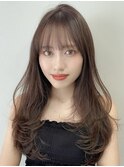 韓国風レイヤーカット髪質改善ダブルカラーハッシュカット