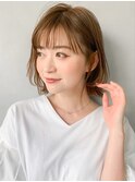 うるツヤ美髪結べるボブシースルーバングセミディ#210g0108