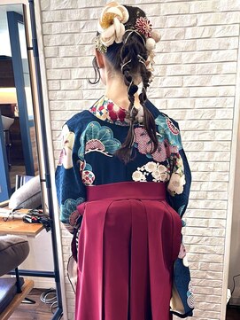 ザブックハンドサロン(The book hand salon) 袴×ポニーテール
